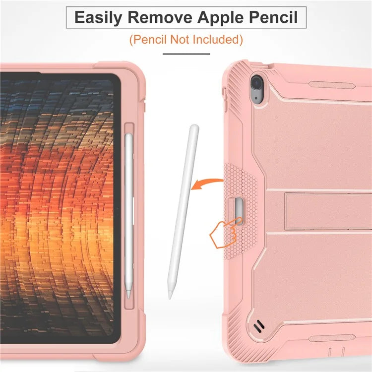 For iPad Air 13 (2024) Case Kickstand Silicone + PC Tablet Cover High-Impact Shockproof