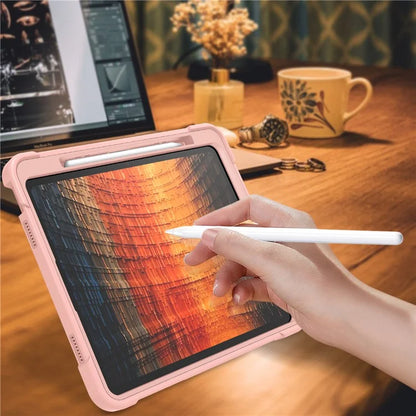 For iPad Air 13 (2024) Case Kickstand Silicone + PC Tablet Cover High-Impact Shockproof