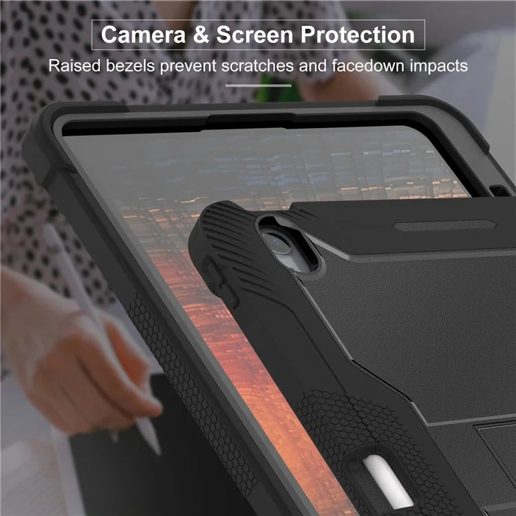 For iPad Air 13 (2024) Case Kickstand Silicone + PC Tablet Cover High-Impact Shockproof