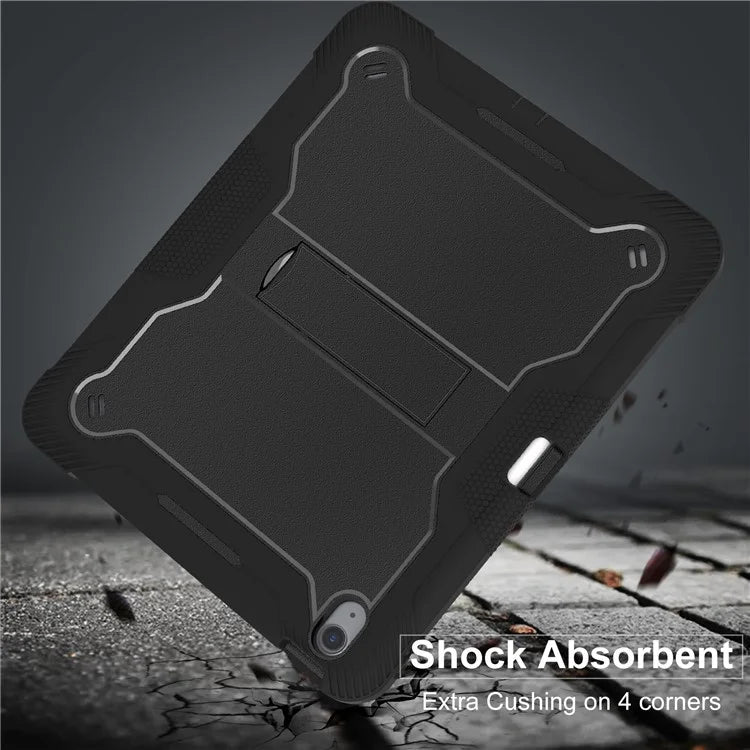 For iPad Air 13 (2024) Case Kickstand Silicone + PC Tablet Cover High-Impact Shockproof