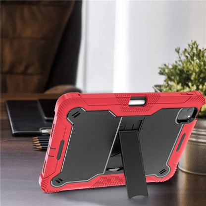 For iPad Pro 11 (2024) Case Hard PC and Soft Silicone Tablet Cover with Bracket Kickstand