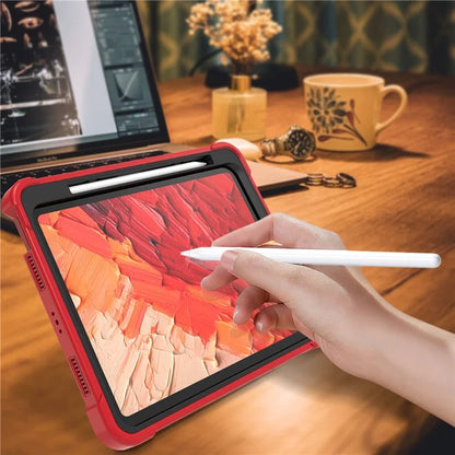 For iPad Pro 11 (2024) Case Hard PC and Soft Silicone Tablet Cover with Bracket Kickstand