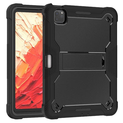 For iPad Pro 11 (2024) Case Hard PC and Soft Silicone Tablet Cover with Bracket Kickstand