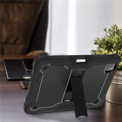 For iPad Pro 11 (2024) Case Hard PC and Soft Silicone Tablet Cover with Bracket Kickstand