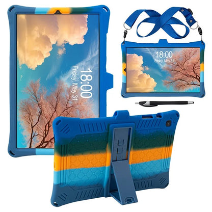 For Samsung Galaxy Tab S6 Lite (2020) / (2022) / (2024) Case PC+Silicone Tablet Cover with Stylus