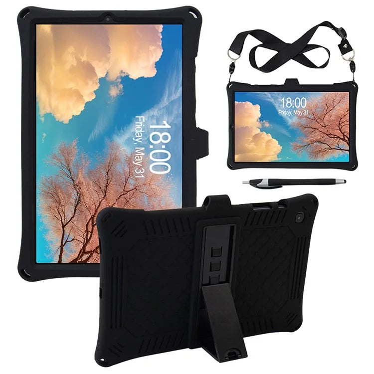 For Samsung Galaxy Tab S6 Lite (2020) / (2022) / (2024) Case PC+Silicone Tablet Cover with Stylus