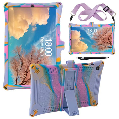 For Samsung Galaxy Tab S6 Lite (2020) / (2022) / (2024) Case PC+Silicone Tablet Cover with Stylus