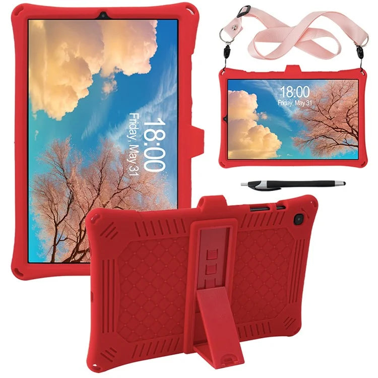 For Samsung Galaxy Tab S6 Lite (2020) / (2022) / (2024) Case PC+Silicone Tablet Cover with Stylus