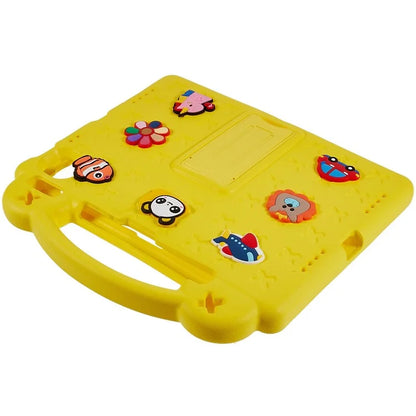 For iPad Pro 11 (2024) Case Cartoon Patterns Hand Grip Kickstand Tablet EVA Cover