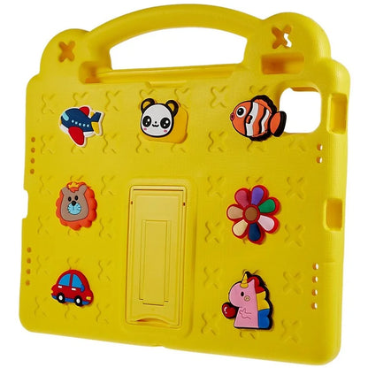 For iPad Air 11 (2024) Case Cartoon Patterns EVA Tablet Cover with Kickstand
