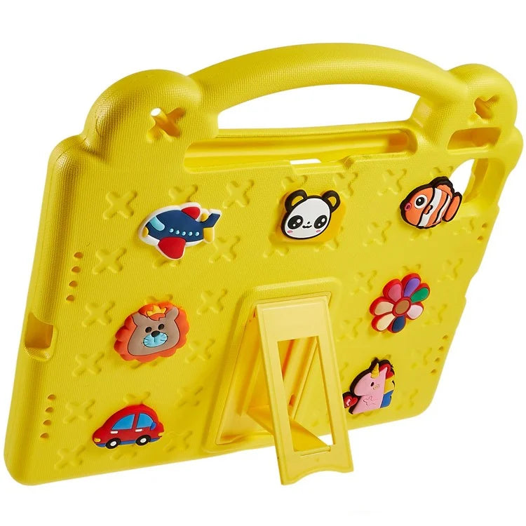 For iPad Air 11 (2024) Case Cartoon Patterns EVA Tablet Cover with Kickstand