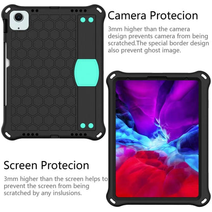 For iPad Air 11 (2024) Case EVA Honeycomb Texture Tablet Cover with Hand Strap / Shoulder Strap