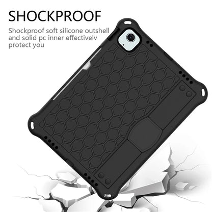 For iPad Air 11 (2024) Case EVA Honeycomb Texture Tablet Cover with Hand Strap / Shoulder Strap
