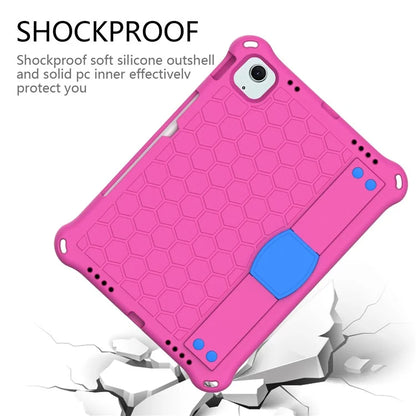 For iPad Air 11 (2024) Case EVA Honeycomb Texture Tablet Cover with Hand Strap / Shoulder Strap