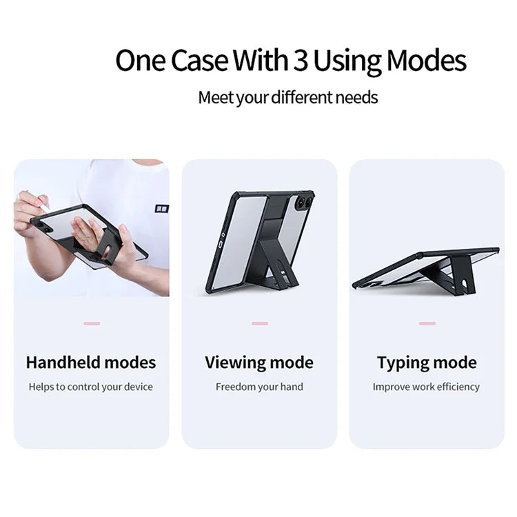 XUNDD For Xiaomi Redmi Pad Pro / Redmi Pad Pro 5G / Poco Pad Case TPU + PC Tablet Cover with Leather Kickstand