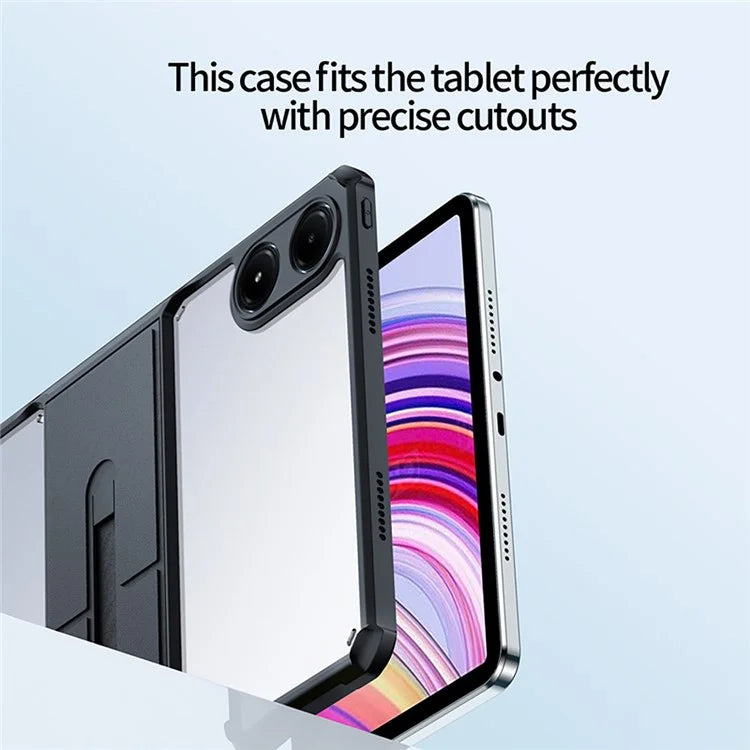 XUNDD For Xiaomi Redmi Pad Pro / Redmi Pad Pro 5G / Poco Pad Case TPU + PC Tablet Cover with Leather Kickstand