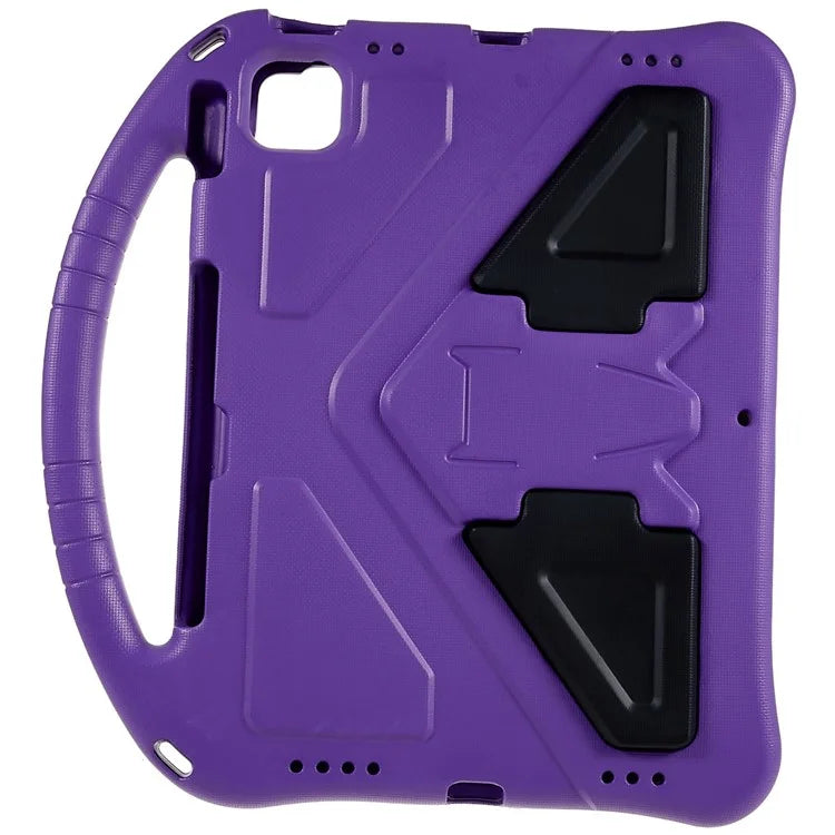 For iPad Air 11 (2024) Case Kids EVA Shockproof Tablet Cover with Kickstand Handle