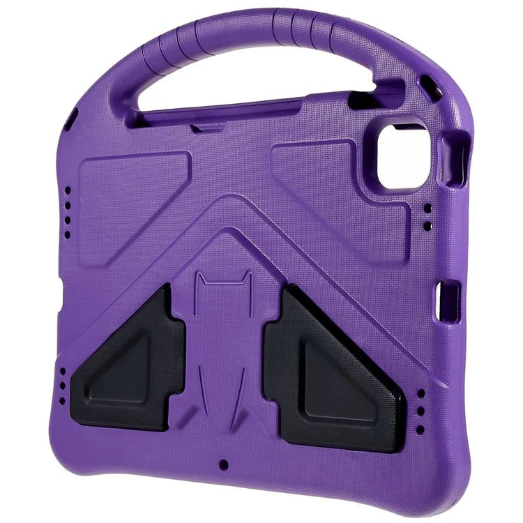 For iPad Air 11 (2024) Case Kids EVA Shockproof Tablet Cover with Kickstand Handle