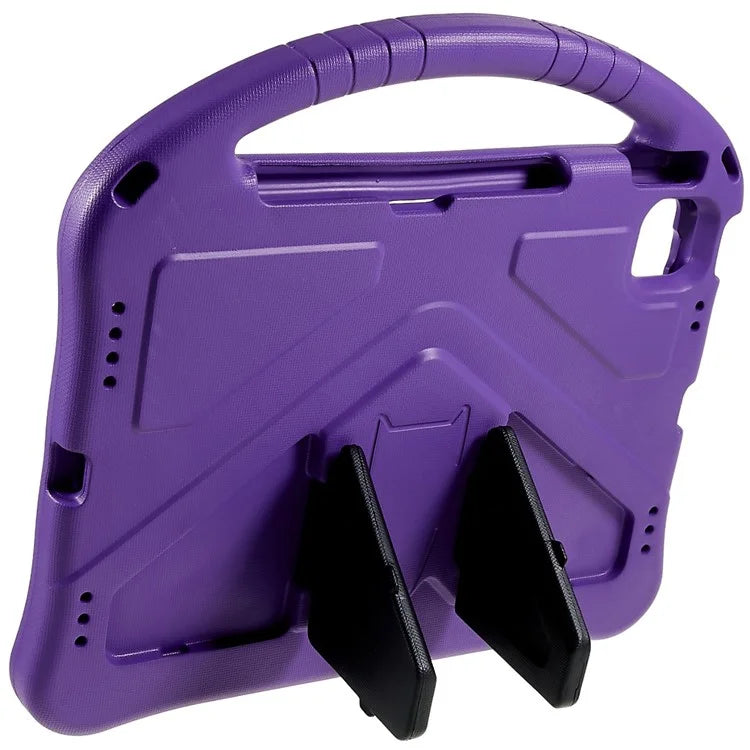 For iPad Air 11 (2024) Case Kids EVA Shockproof Tablet Cover with Kickstand Handle