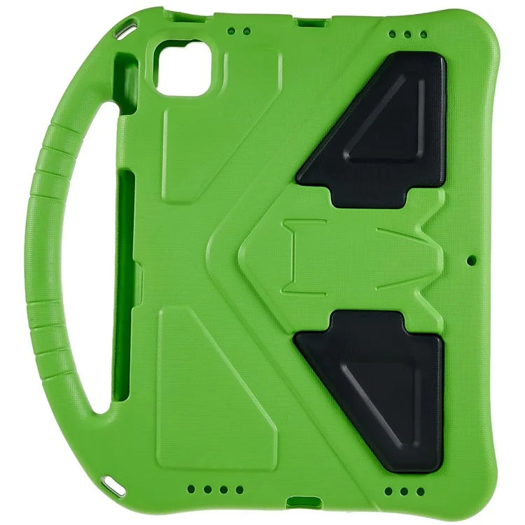 For iPad Air 11 (2024) Case Kids EVA Shockproof Tablet Cover with Kickstand Handle