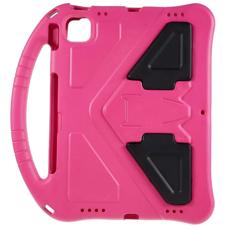 For iPad Air 11 (2024) Case Kids EVA Shockproof Tablet Cover with Kickstand Handle