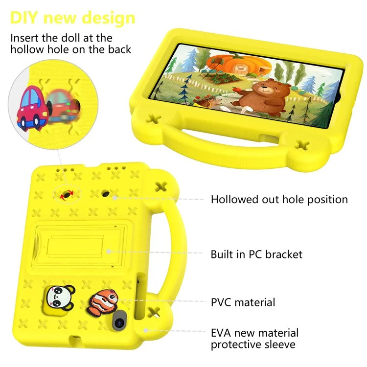 For Walmart Onn 7" Tablet Gen 4 (2024) Case Cartoon Patterns EVA Tablet Cover with Kickstand