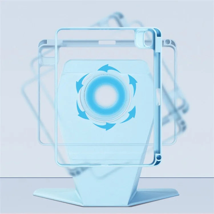 For iPad Air 11 (2024) Rotate Case Magnetic Detachable Leather Tablet Cover