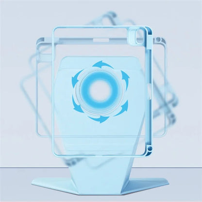 For iPad Air 11 (2024) Rotate Case Magnetic Detachable Leather Tablet Cover