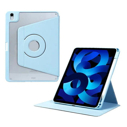 For iPad Air 13 (2024) Case Leather Magnetic Detachable Smart Tablet Cover Rotation Foldable Stand
