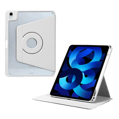 For iPad Air 13 (2024) Case Leather Magnetic Detachable Smart Tablet Cover Rotation Foldable Stand