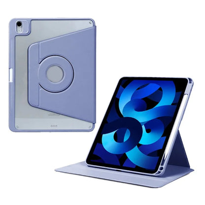 For iPad Air 13 (2024) Case Leather Magnetic Detachable Smart Tablet Cover Rotation Foldable Stand