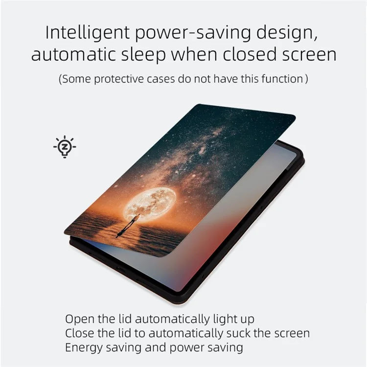 For iPad Air 11 (2024) / iPad Air (2022) / (2020) Case Stand Leather Tablet Cover Starry Sky