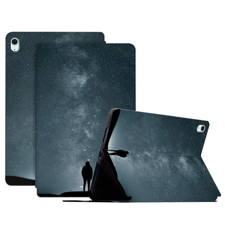 For iPad Air 11 (2024) / iPad Air (2022) / (2020) Case Stand Leather Tablet Cover Starry Sky