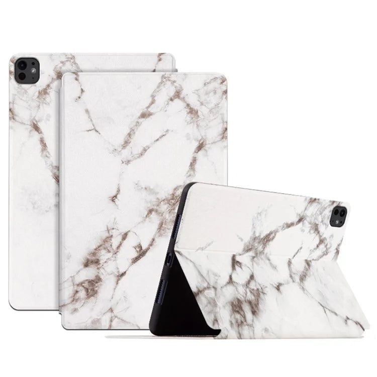 For iPad Pro 11 (2024) Case Pattern Print PU Leather Tablet Flip Cover