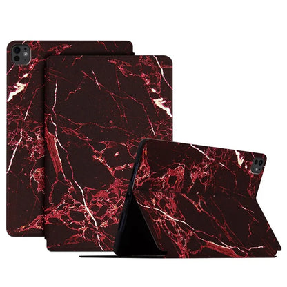 For iPad Pro 11 (2024) Case Pattern Print PU Leather Tablet Flip Cover