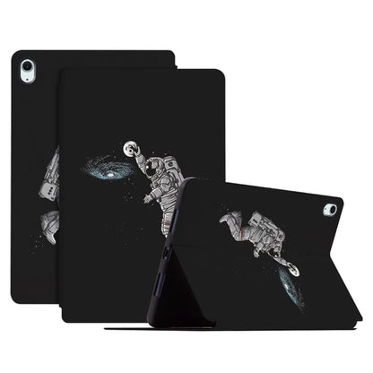 For iPad Air 11 (2024) / iPad Air (2022) / (2020) Case Leather Tablet Cover Astronaut Pattern