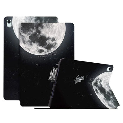 For iPad Air 11 (2024) / iPad Air (2022) / (2020) Case Leather Tablet Cover Astronaut Pattern