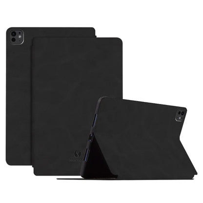 ANNYOJO For iPad Pro 11 (2024) Stand Case Anti-Shock PU Leather Tablet Cover