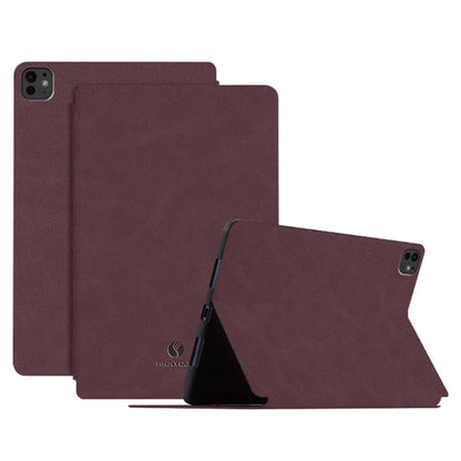 ANNYOJO For iPad Pro 11 (2024) Stand Case Anti-Shock PU Leather Tablet Cover