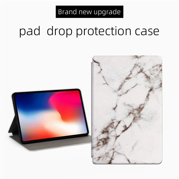 For iPad Air 11 (2024) / Air (2020) / (2022) Shockproof Case Pattern Print PU Leather Tablet Cover