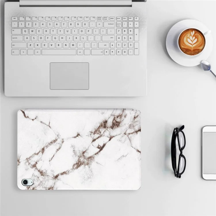 For iPad Air 11 (2024) / Air (2020) / (2022) Shockproof Case Pattern Print PU Leather Tablet Cover