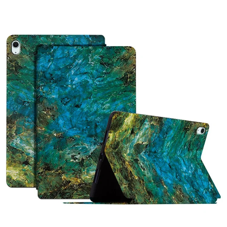 For iPad Air 11 (2024) / Air (2020) / (2022) Shockproof Case Pattern Print PU Leather Tablet Cover