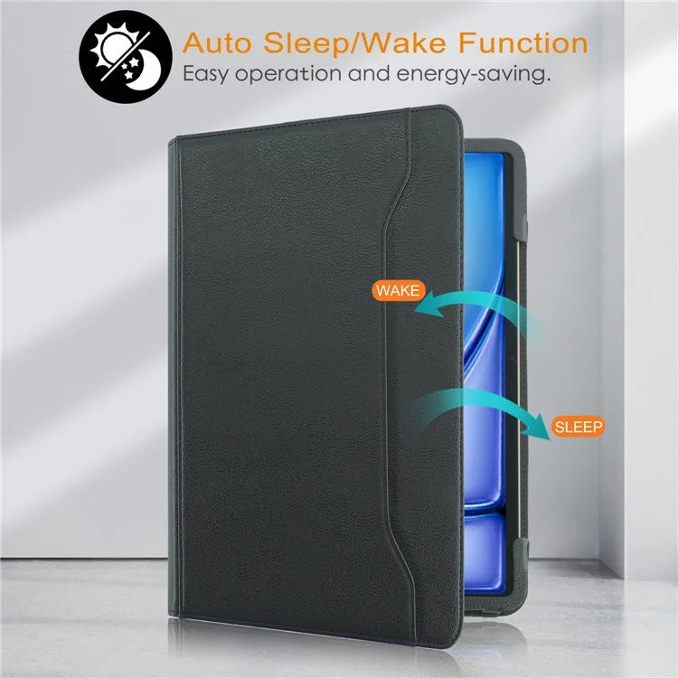For iPad Air 11 (2024) / Air (2022) / (2020) / iPad 10.9 (2022) / iPad Pro 11 (2024) / (2022) / (2021) / (2020) / (2018) Leather Case Rotating Stand