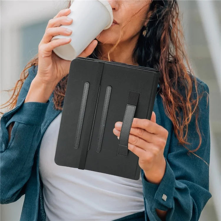 For iPad Air 11 (2024) / Air (2022) / (2020) / iPad 10.9 (2022) / iPad Pro 11 (2024) / (2022) / (2021) / (2020) / (2018) Leather Case Rotating Stand