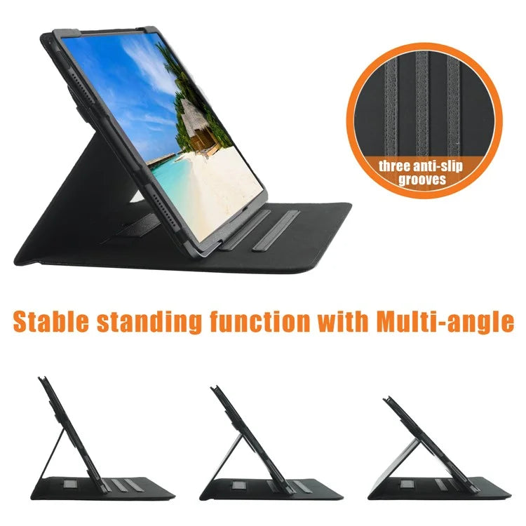 For iPad Air 11 (2024) / Air (2022) / (2020) / iPad 10.9 (2022) / iPad Pro 11 (2024) / (2022) / (2021) / (2020) / (2018) Leather Case Rotating Stand