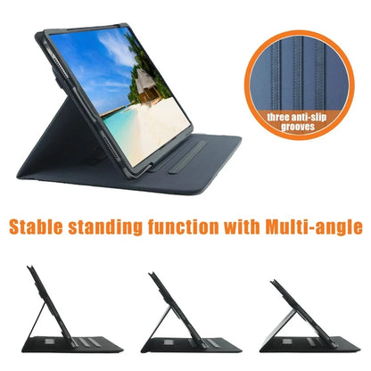For iPad Air 11 (2024) / Air (2022) / (2020) / iPad 10.9 (2022) / iPad Pro 11 (2024) / (2022) / (2021) / (2020) / (2018) Leather Case Rotating Stand