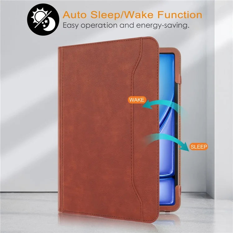 For iPad Air 11 (2024) / Air (2022) / (2020) / iPad 10.9 (2022) / iPad Pro 11 (2024) / (2022) / (2021) / (2020) / (2018) Leather Case Rotating Stand
