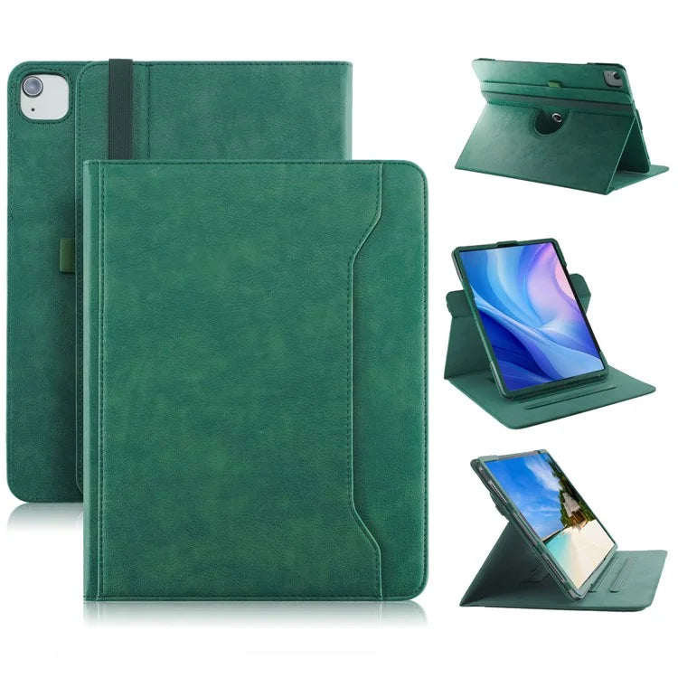 For iPad Air 11 (2024) / Air (2022) / (2020) / iPad 10.9 (2022) / iPad Pro 11 (2024) / (2022) / (2021) / (2020) / (2018) Leather Case Rotating Stand