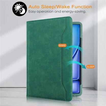 For iPad Air 11 (2024) / Air (2022) / (2020) / iPad 10.9 (2022) / iPad Pro 11 (2024) / (2022) / (2021) / (2020) / (2018) Leather Case Rotating Stand