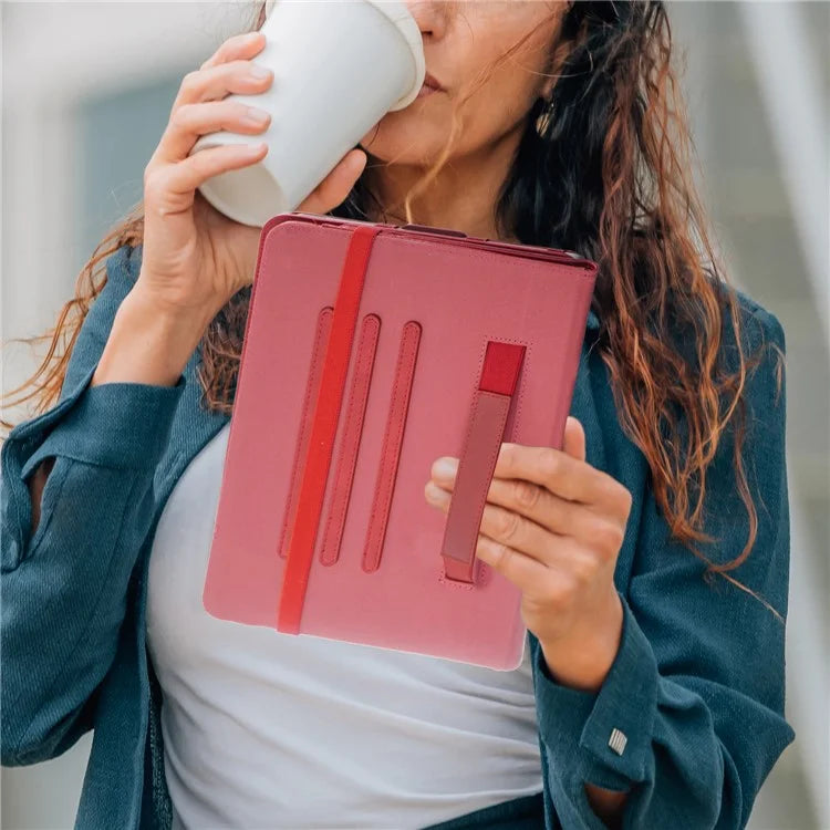 For iPad Air 11 (2024) / Air (2022) / (2020) / iPad 10.9 (2022) / iPad Pro 11 (2024) / (2022) / (2021) / (2020) / (2018) Leather Case Rotating Stand